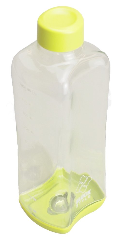 Paarukinzoku Water Bottle 1000ml Green Block Style