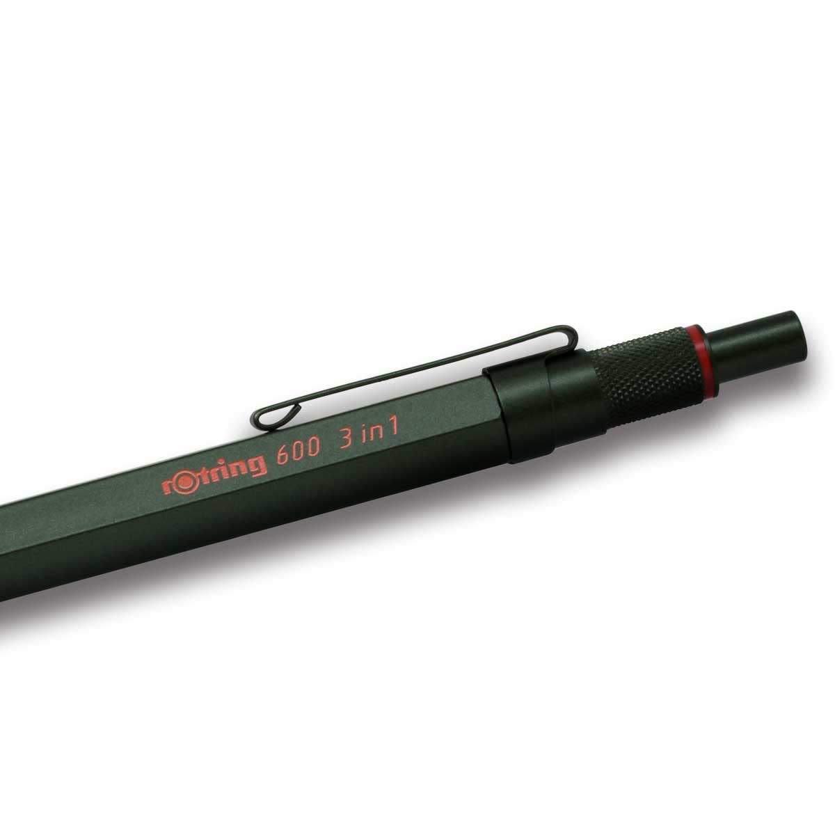 Rotring 600 3-in-1 Camouflage Green Mechanical Pencil