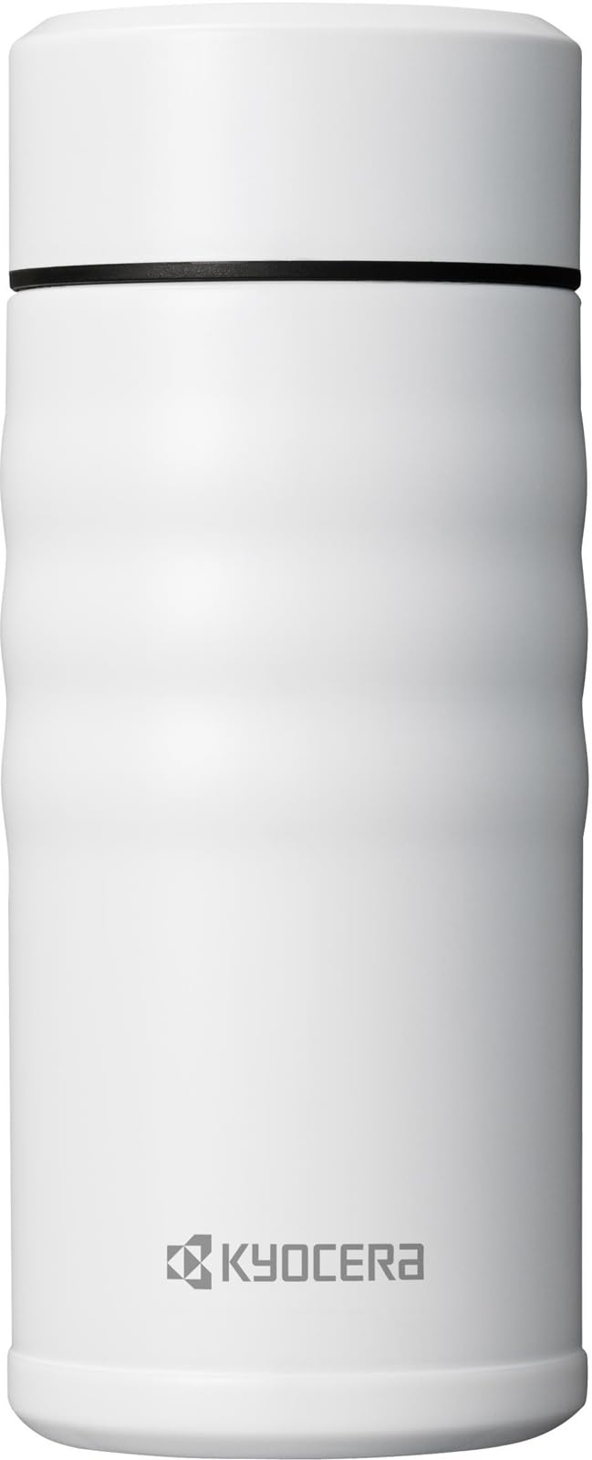 Kyocera Bouteille isotherme à café à bouchon à vis, intérieur en céramique, blanche 350 ml