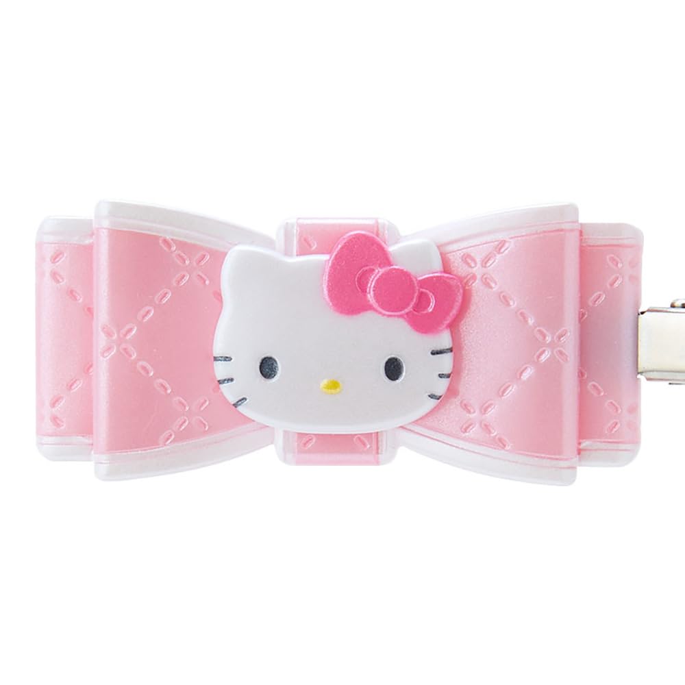 SANRIO Hello Kitty Quilted Bow Hair Clip 2.5x5.5cm
