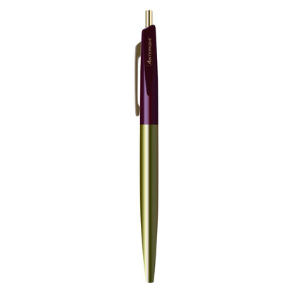 Anterique Brass Ballpoint Pen 0.5mm Maroon for Smooth Writing