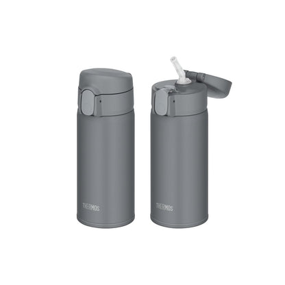 THERMOS Vacuum Insulated Straw Bottle 360ml Dark Gray
