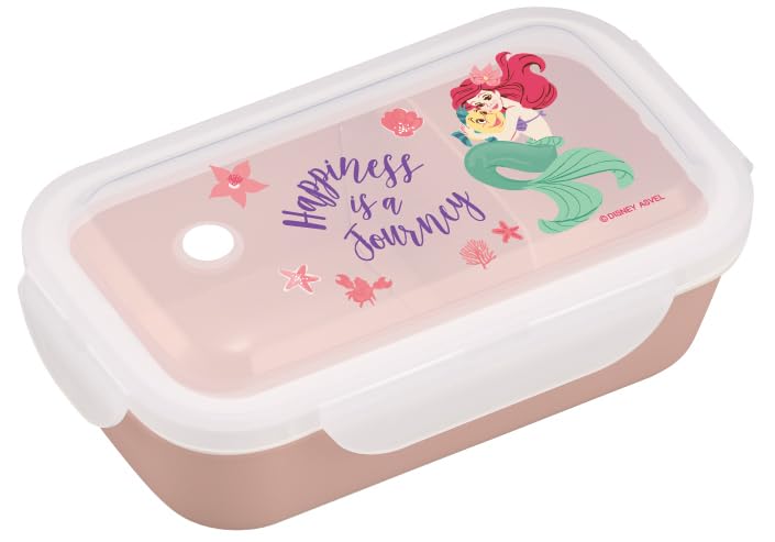 Asvel Lunch Box Disney Little Mermaid 500ml for Easy Meal Prep