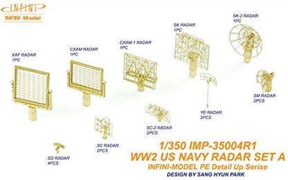 Infini Model 1/350 Scale WWII US Navy Radar Model Kit