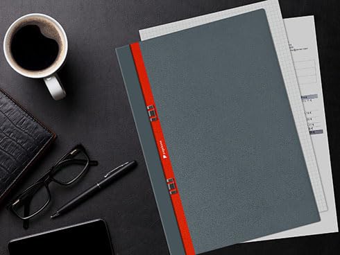 PAGEBASE SlideNote A4 Light Brown Innovative Binder with 360° Expandability