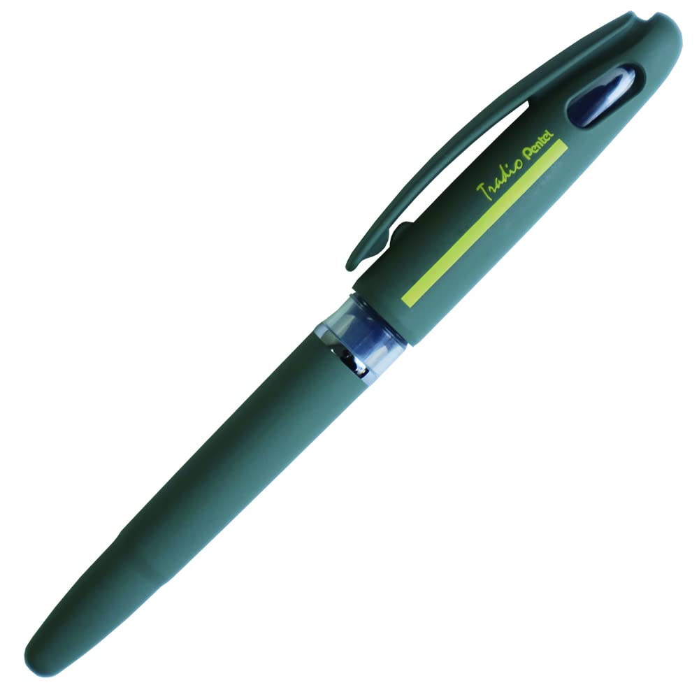 Pentel Kitera Traditional Plaman Fountain Pen Euro Size in Khaki