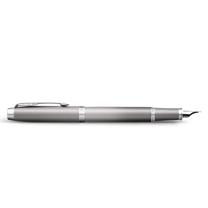 PARKER IM Writing Rituals Fountain Pen Gray CT Fine Point Gift Boxed