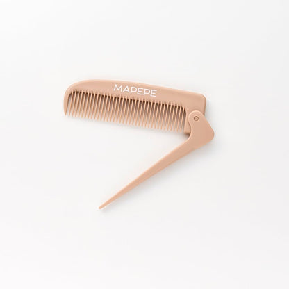 MAPEPE Compact Pocket Comb Latte Beige for Effortless Styling