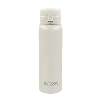 OUTDOOR PRODUCTS One-Push Stainless Steel Bottle 480ml Off White