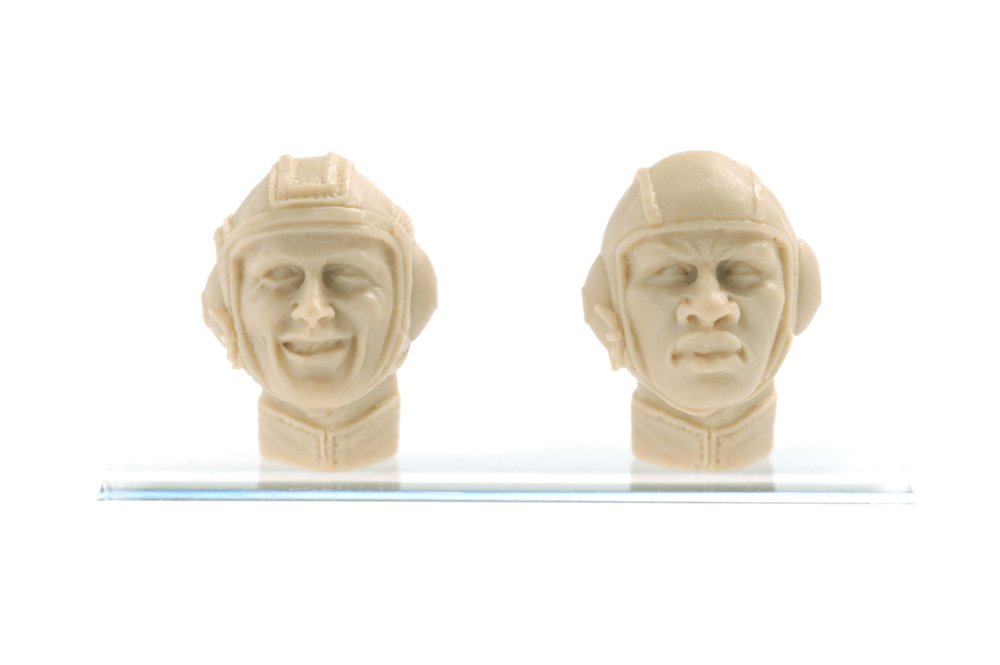 Brick Works 1/20 Scale Model Head Parts Set Garcia Sergeant &amp; Big Man