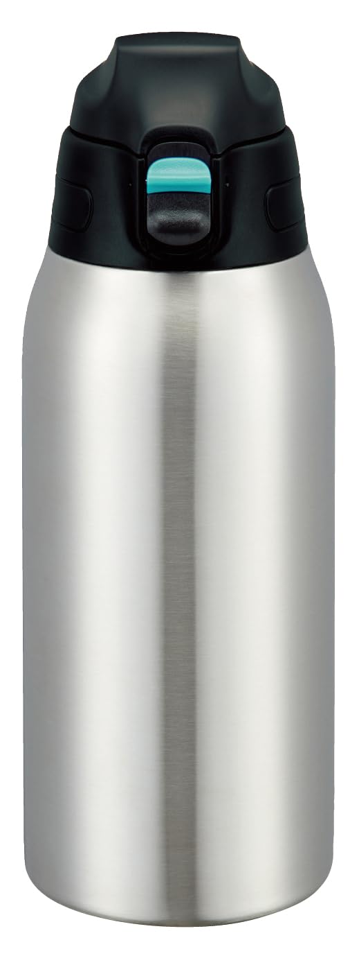 ピーコック魔法瓶工業(The-peacock) ピーコック 水筒 800ml 保冷 真空断熱構造 ワンタッチ 直飲み ポーチ付 本体丸洗いOK ステンレスボトル ブラック AJC-F82 B