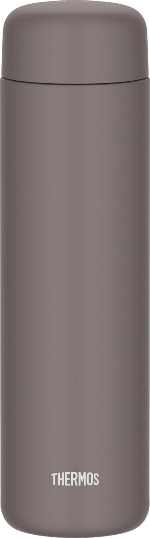 THERMOS Vacuum Insulated Screw-Top Mug, Dishwasher-Safe, Ceramic-Coated, Foggy Brown 650ml