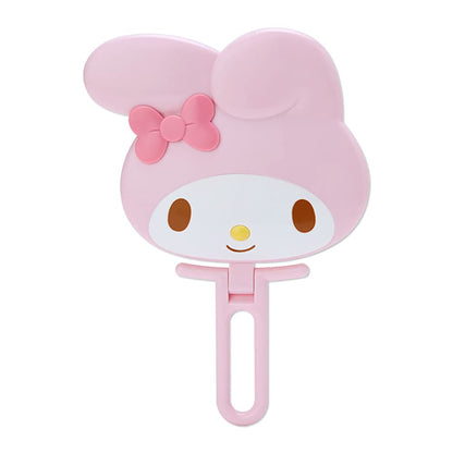 SANRIO My Melody Face-Shaped Hand Mirror for Cute Touch-Ups