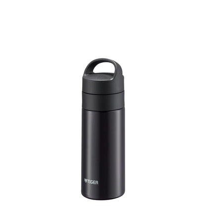 TIGER Stainless Steel Water Bottle 360ml with Handle for Hot and Cold Drinks