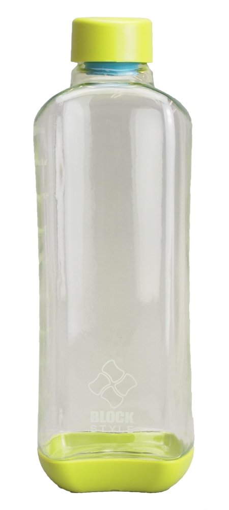 Paarukinzoku Water Bottle 1000ml Green Block Style