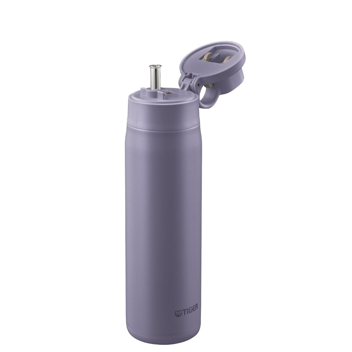 TIGER Stainless Steel Water Bottle 750ml with Straw for Easy Cleaning