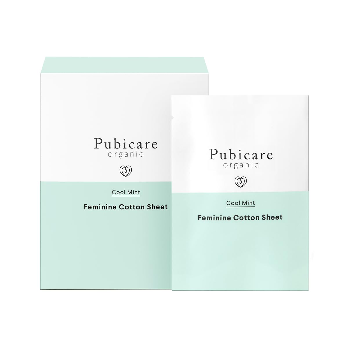 Pubicare Organics Feminine Cotton Cooling Mint Wipes 20 Count