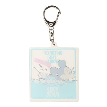 Small Planet Disney Acrylic Keychain Mickey Mouse Swimming