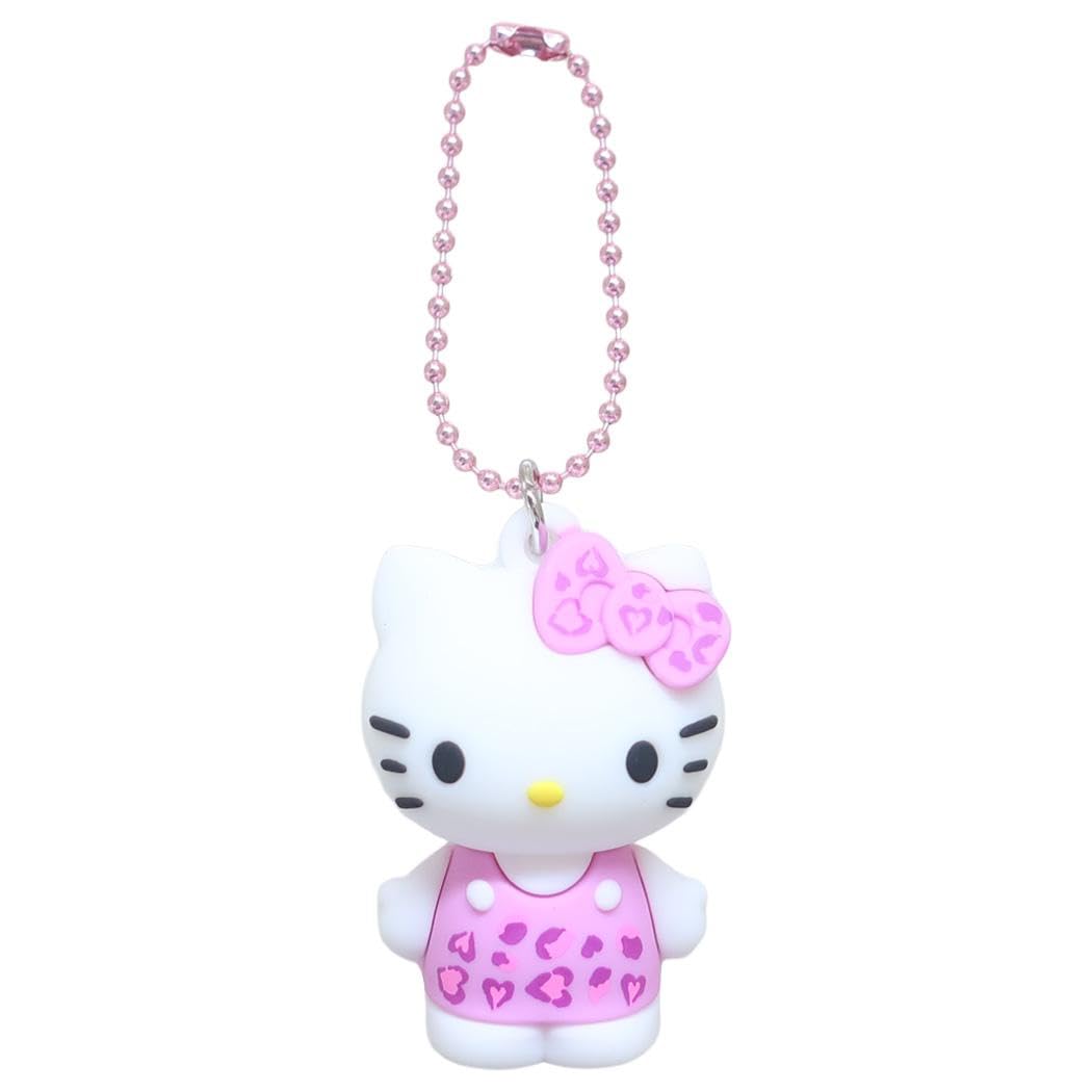 K&amp;Company Hello Kitty PVC Figure Pink Leopard Print Collectible