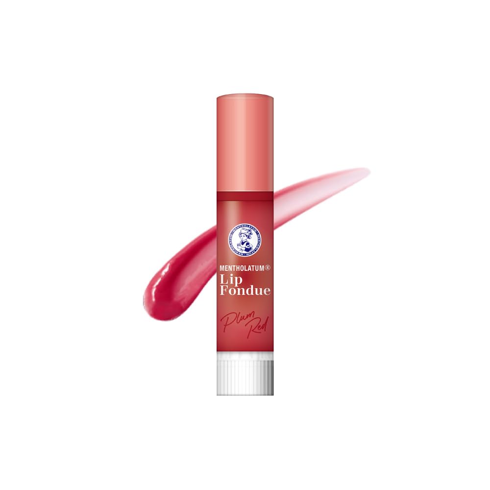 Mentholatum Lip Fondue Plum Red 3.2g with Floral Fragrance