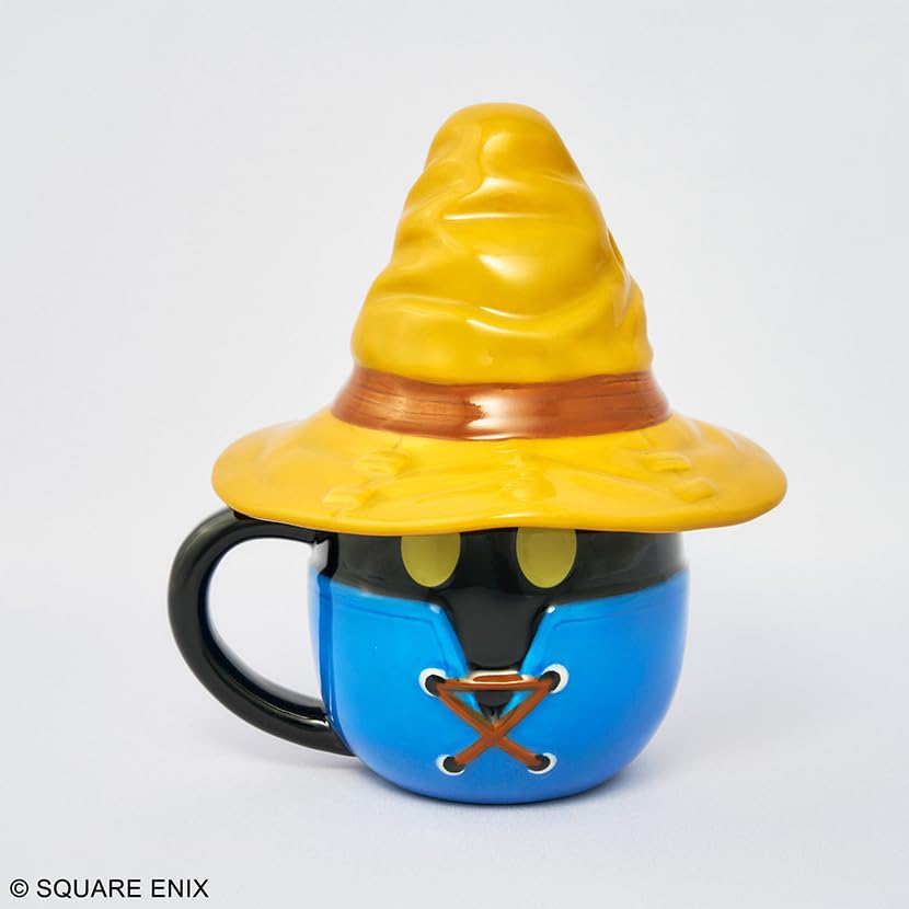 SQUARE ENIX Final Fantasy IX Vivi Face Mug Cup with Hat Lid, 250ml