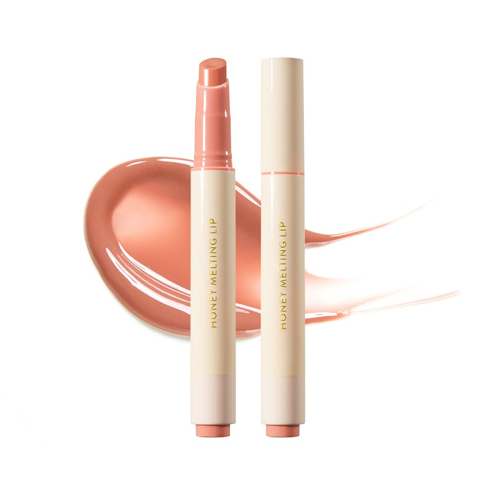 NATURE REPUBLIC Honey Melting Lip Glossy Balm Apricot Tea 10g