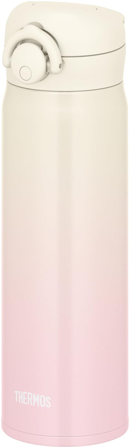 THERMOS Vacuum Insulated Travel Mug 500ml Ivory Pink Lightweight Design