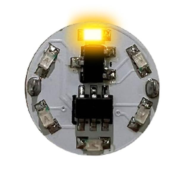 Wonderway LED Module with Magnetic Switch Yellow Rotating Light