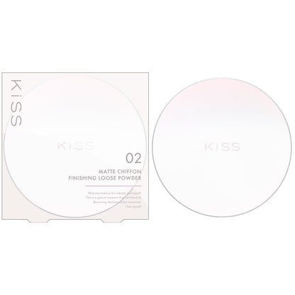 KiSS Matt Shiffon Finishing Loose Powder Natural 14g for a Flawless Finish
