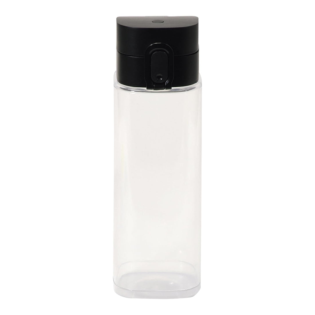 Paarukinzoku 500ml Water Bottle, One-Touch Square Plastic, Black HC-278