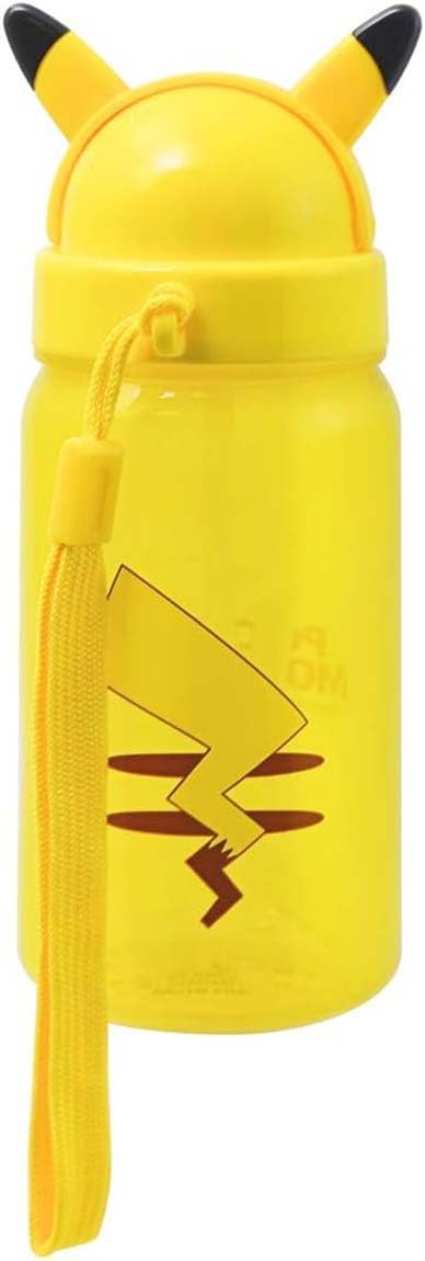 Skater Water Bottle with Straw Pikachu Design 350ml