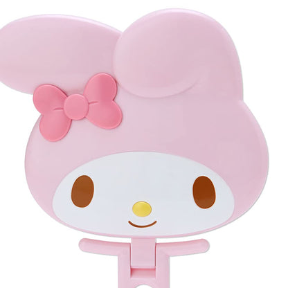 SANRIO My Melody Face-Shaped Hand Mirror for Cute Touch-Ups