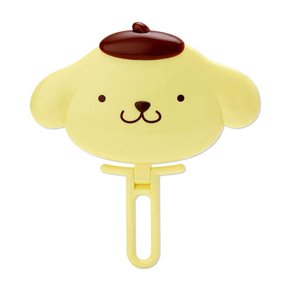 SANRIO Pompompurin Face Shaped Hand Mirror for Cute Makeup Touch-Ups