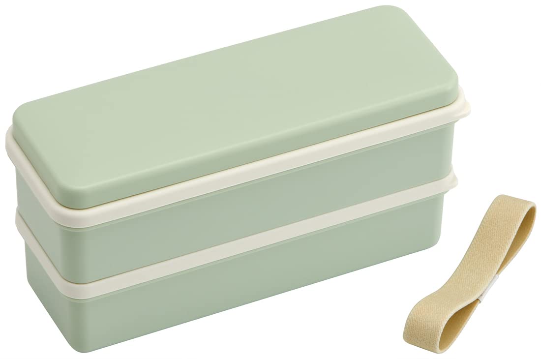Skater Bento Box for Women 2-Tier 630ml Slim Lunch Box with Chopsticks