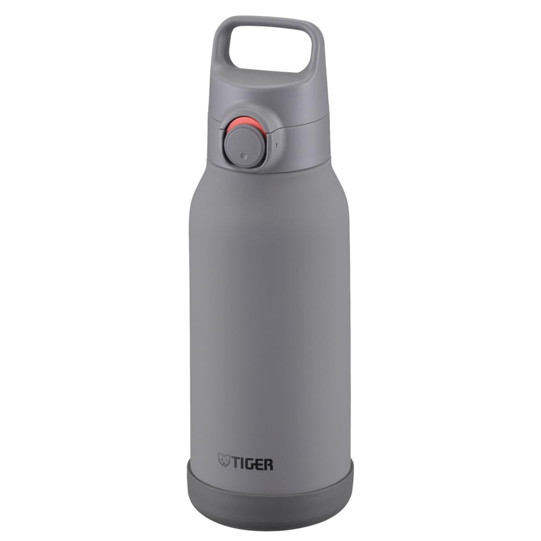 TIGER Stainless Steel Water Bottle 1L with One-Push Cap and Handle