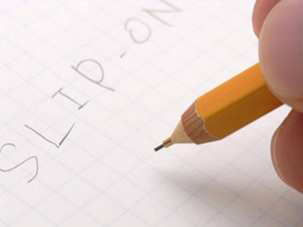 SLIP-ON Wood Mechanical Pencil with Eraser Red 0.5mm