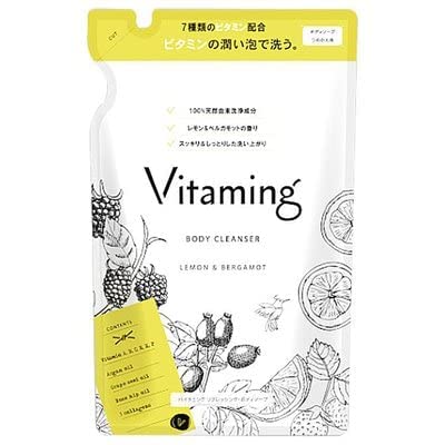 Vitaming Body Soap 400ml with Lemon and Bergamot Scent
