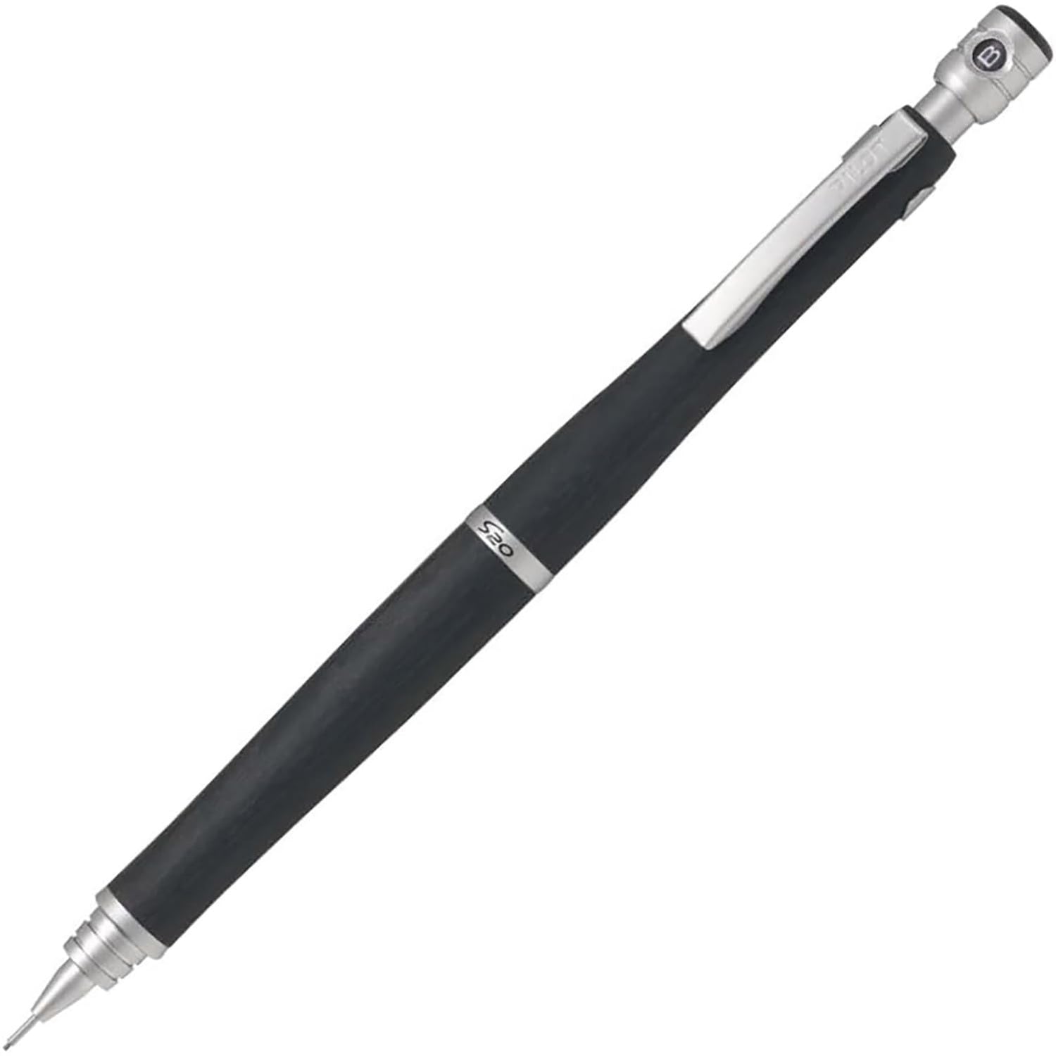 PILOT S20 0.5mm Mechanical Pencil in Black for Precise Writing