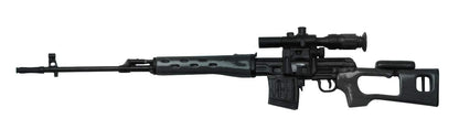 PLATZ Realistic Weapon Series Gunmetal Coated Rifles 1/12 Scale Model
