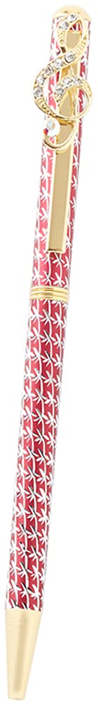 Royal Arden Swarovski Crystal Music Note Pen Red 13.5cm