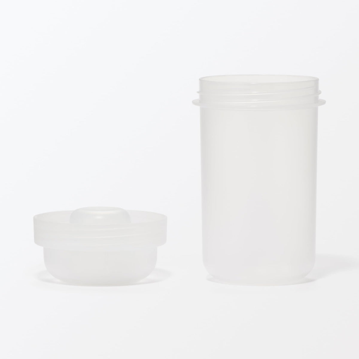 MUJI Clear Lunch Capsule with Topping Cup 450mL for Japanese Skincare