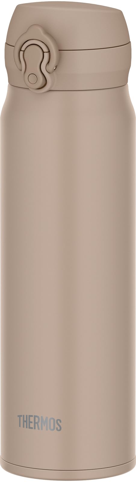 THERMOS Vacuum Insulated One-Touch Mug, Gray Beige 600ml