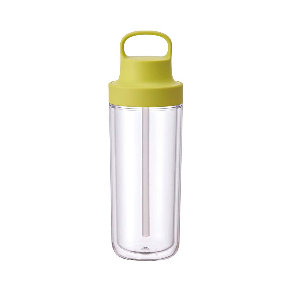 KINTO To-Go Bottle 480ml Yellow Lightweight with Straw