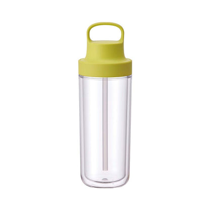 KINTO To-Go Bottle 480ml Yellow Lightweight with Straw