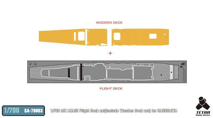 Tetra Model Works 1/700 Scale Aircraft Carrier Akagi Full Deck Set