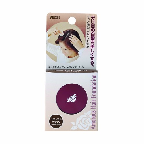 Amoros Hair Foundation A Natural Brown 5g for Effortless Coverage