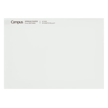 KOKUYO A3 Campus Spread Paper 50 Sheets 5mm Grid