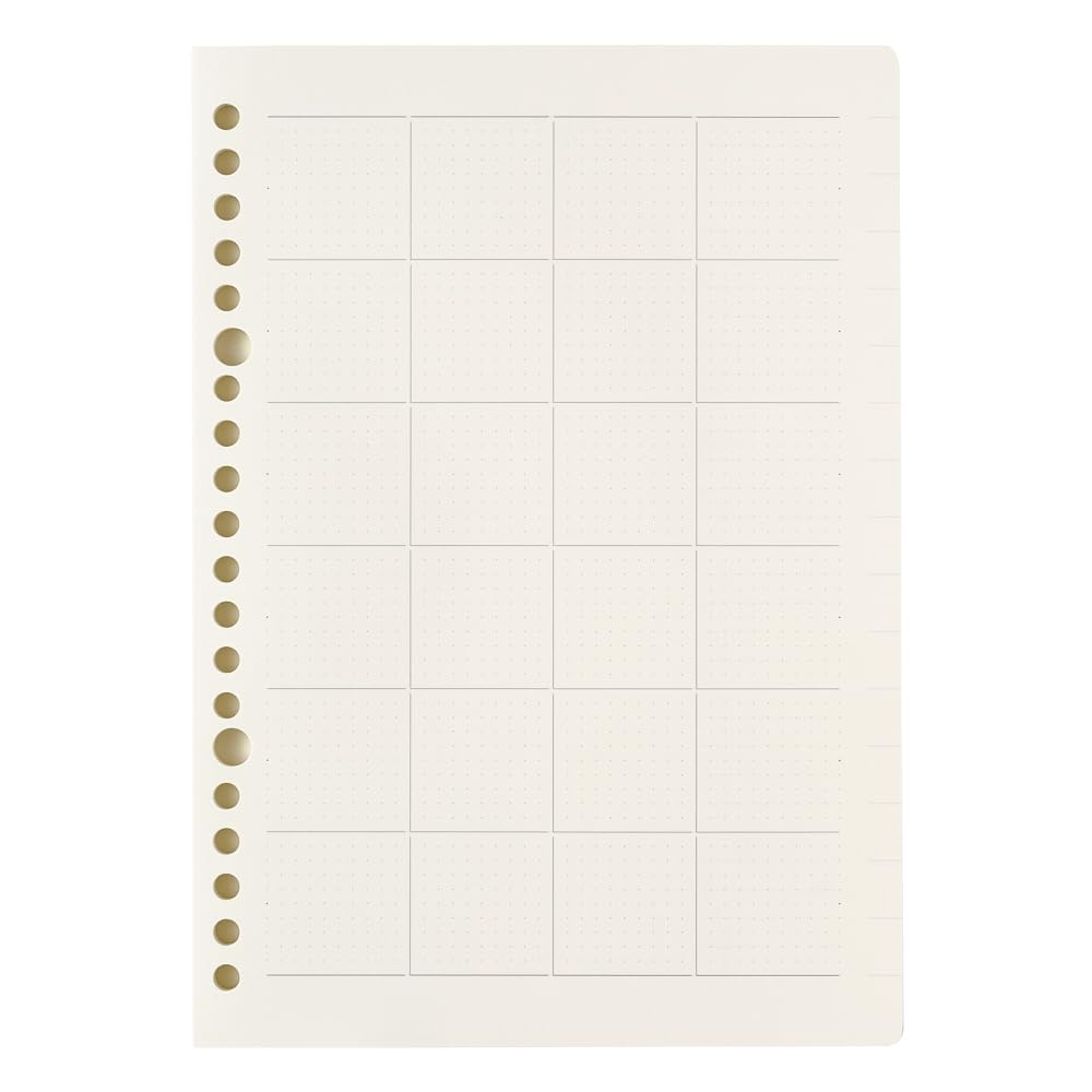 NOLTY A5 Monthly Planner with Free Dates and Graph Paper