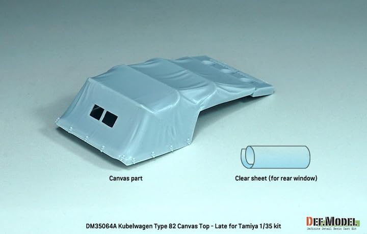 DEF.MODEL 1/35 Scale WWII German Kubelwagen Type 82 Soft Top Set