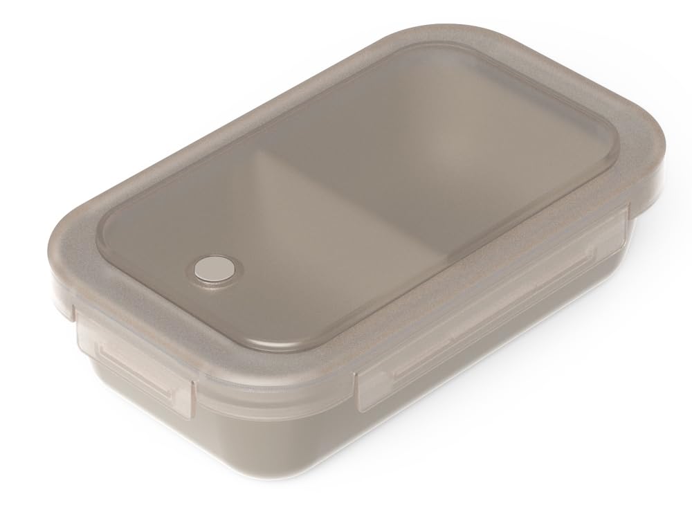 Asvel Bento Box with Integrated Seal 650ml Beige for Freezing